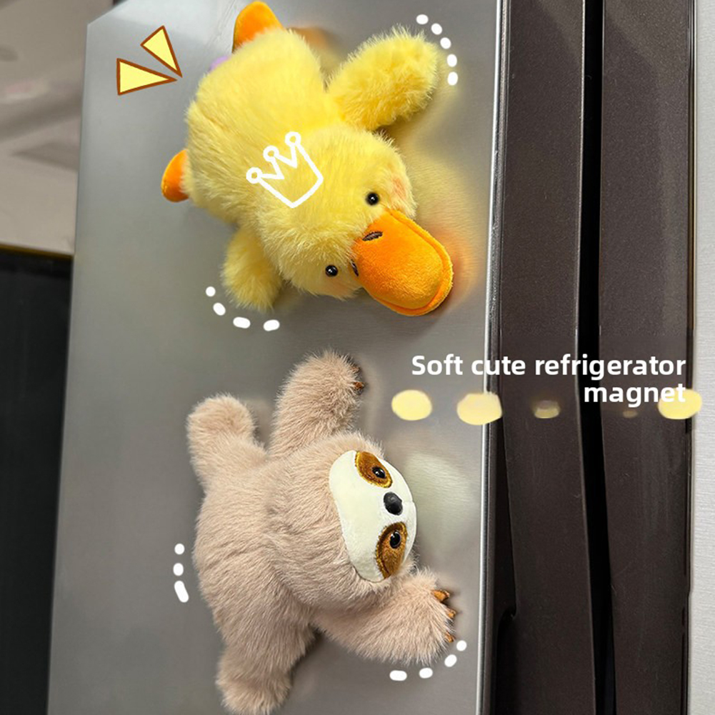 Home Improvement Ideas - Cartoon Plush Toy Refrigerator Magnet,Magnetic Cute
