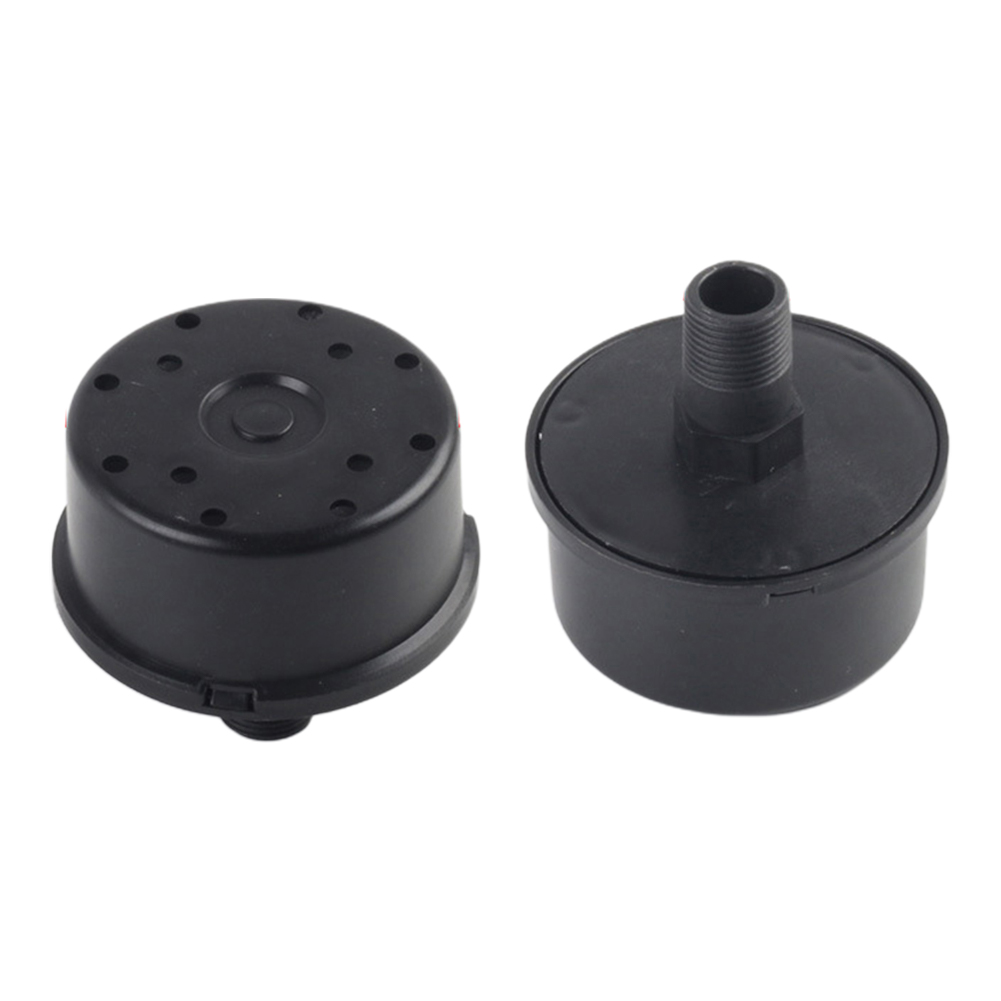Home Improvement Noise - Black Plastic Male Threaded Exhaust Noise
