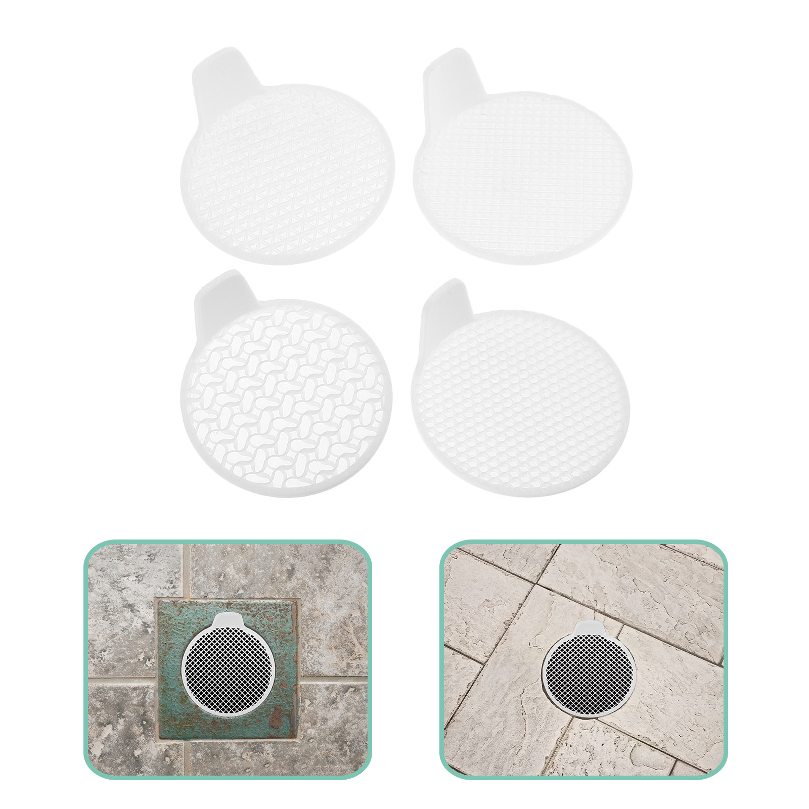 Sink Drain Strainer - 4Pcs Disposable Shower Drain Hair Catcher