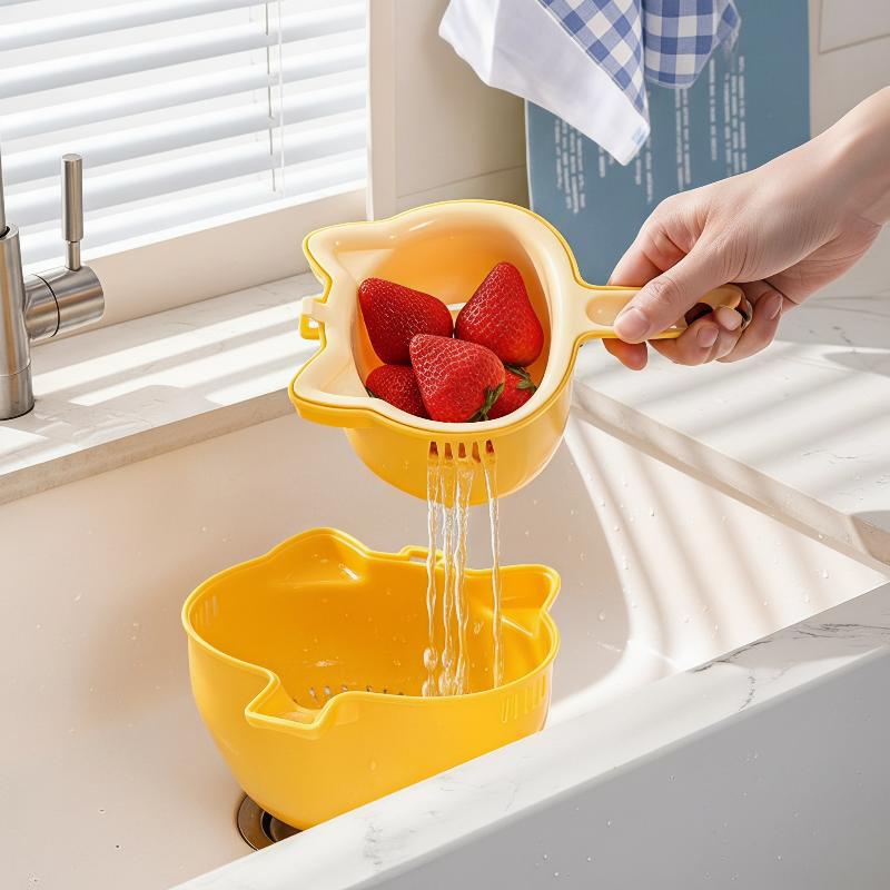 2-IN-1 BPA Free Vegetable Frui - Sink Drain Strainer recension och pris
