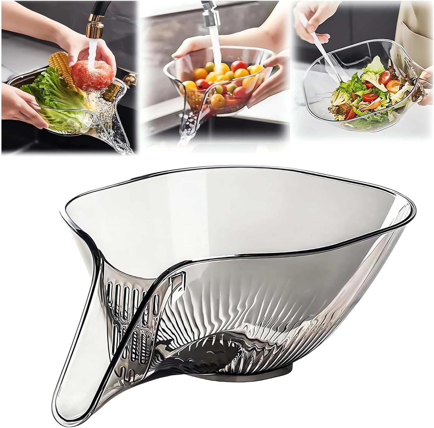 Fruit Cleaning Bowl With Strai - Sink Drain Strainer recension och pris