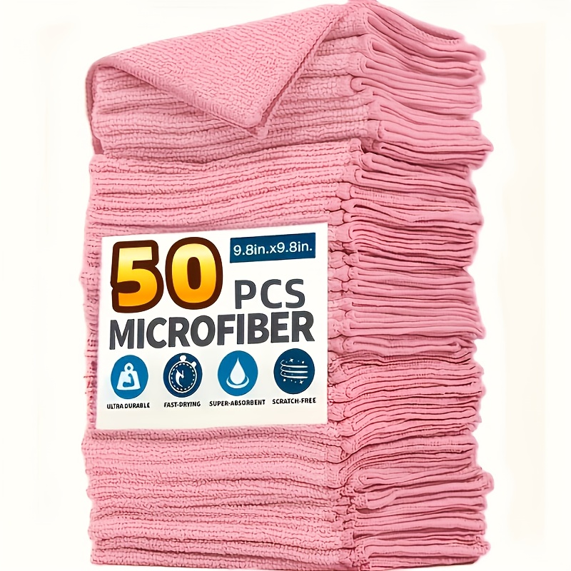 1-50Pcs Light Pink Microfiber  - Home Improvement K&B Construction recension och pris
