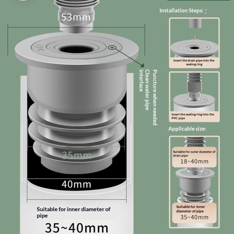 Silicone Bathroom Sewer Seal R - Sink Drain Strainer recension och pris