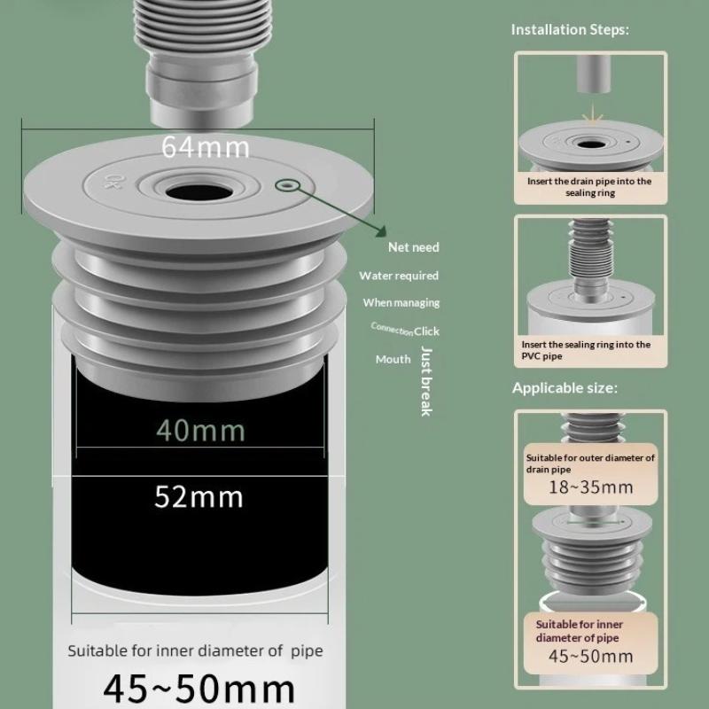 Silicone Bathroom Sewer Seal R - Sink Drain Strainer recension och pris